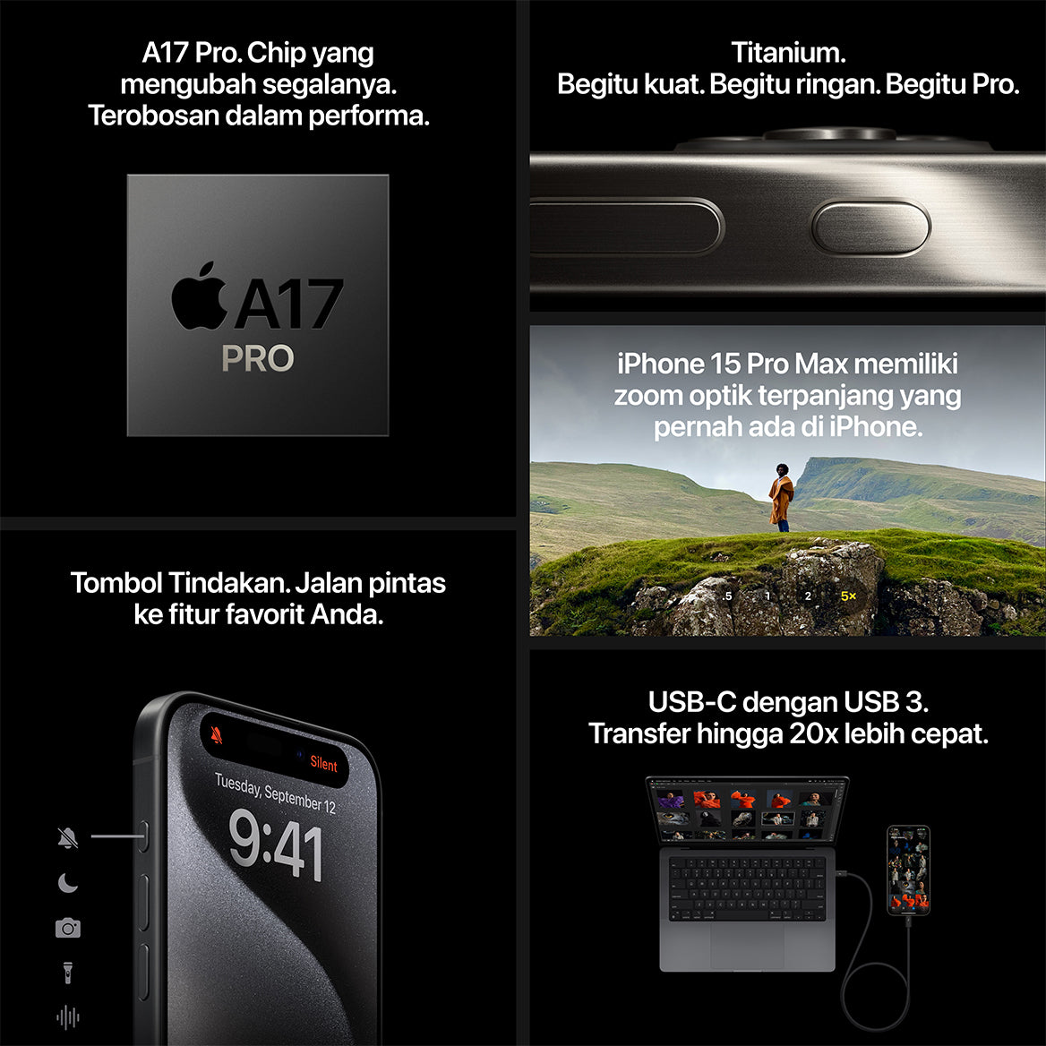 iPhone 15 Pro Black Titanium