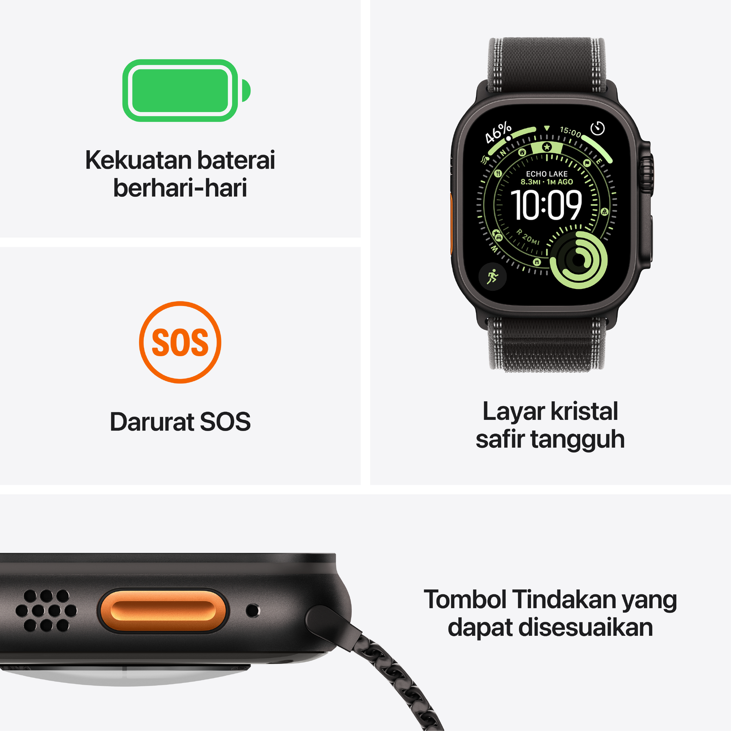 Apple Watch Ultra 3 49mm with Trail Loop
