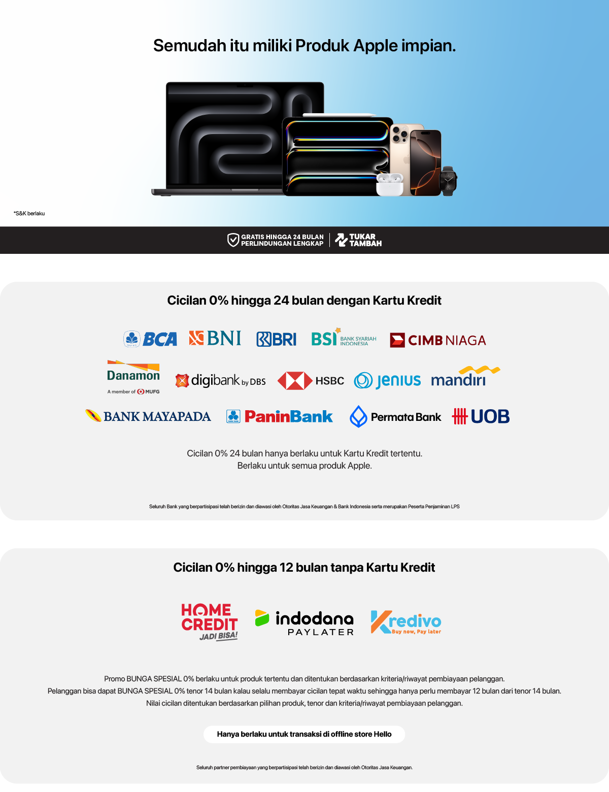 Cicilan Bank dan NBFI – Hellostore