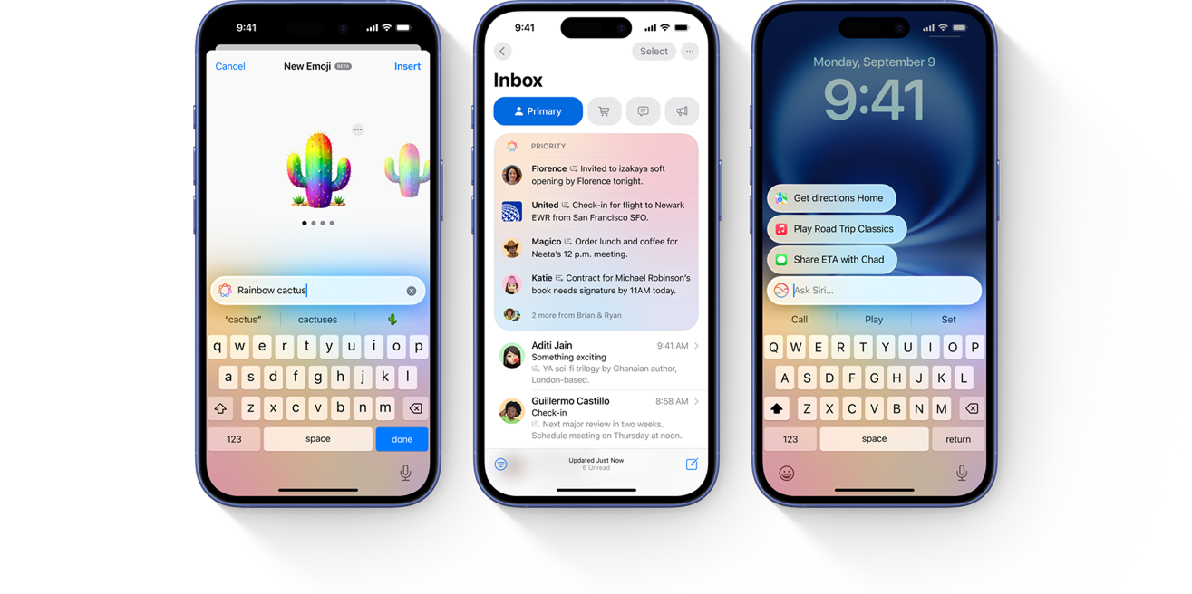 Apple Intelligence capabilities with Genmoji, Summary, Type to Siri on iPhone 16