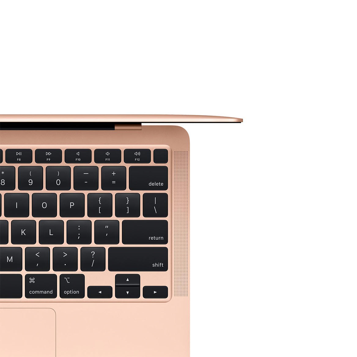 MacBook Air M1 2020 gold close up