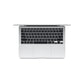 MacBook Air M1 2020 silver up side view