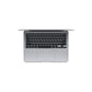 MacBook Air M1 2020 space grey up side view