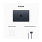 MacBook Air 13 inci M2 2022 midnight accessories package