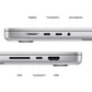 MacBook Pro M2 16 inci ports silver 1