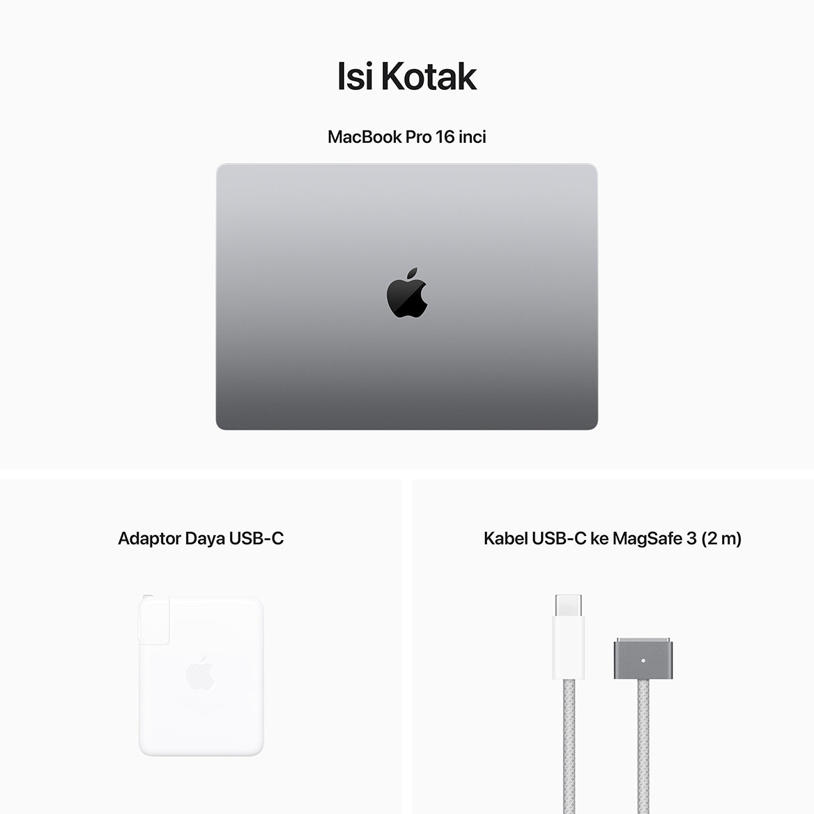 MacBook Pro M2 16 inci space grey accessories