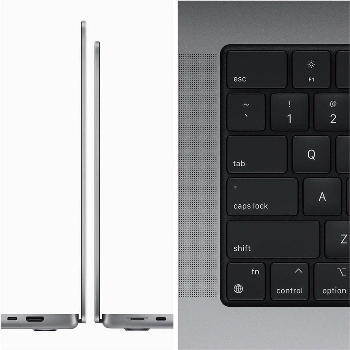 MacBook Pro M1 16 inci space grey keyboard 2